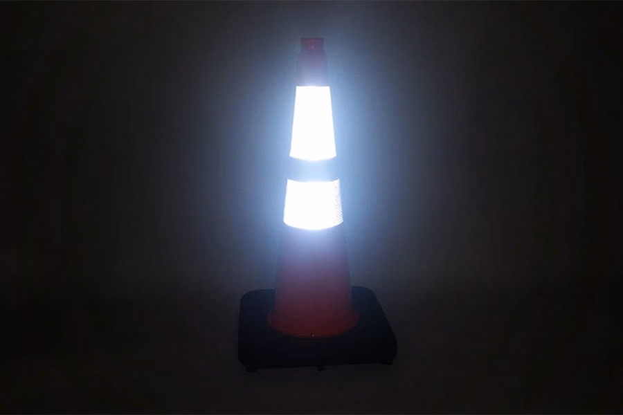JBC Revolution Series Orange Slim Body Reflective Recessed Traffic Cone
