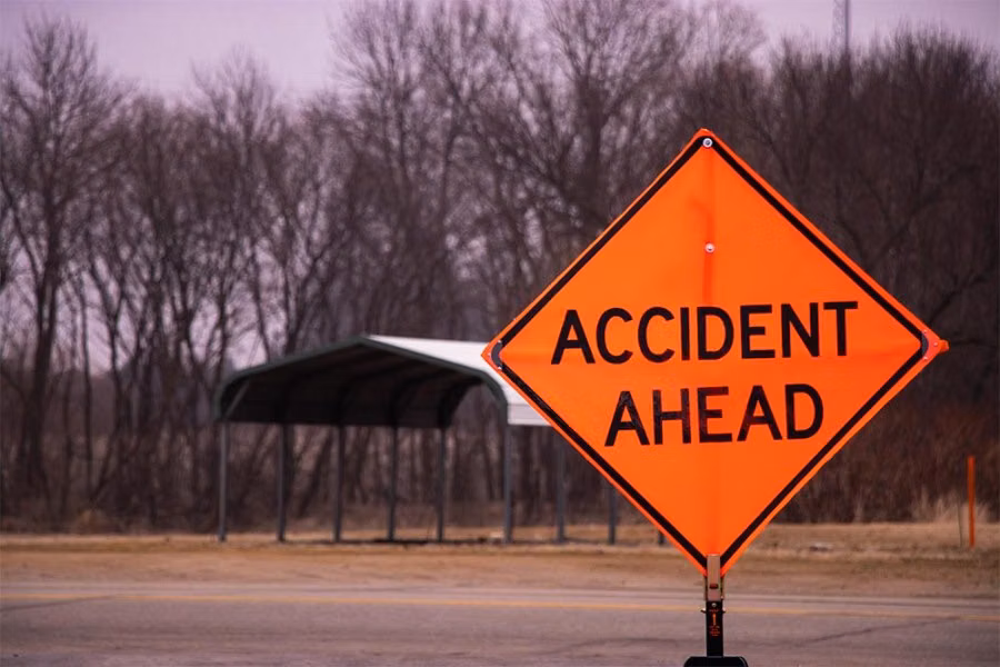 5329-sign-and-safety-equipment-36-quot-orange-quot-accident-ahead-quot-roll-up-sign-1.jpg Sign and Safety Equipment 36" Orange "Accident Ahead" Roll-Up Sign