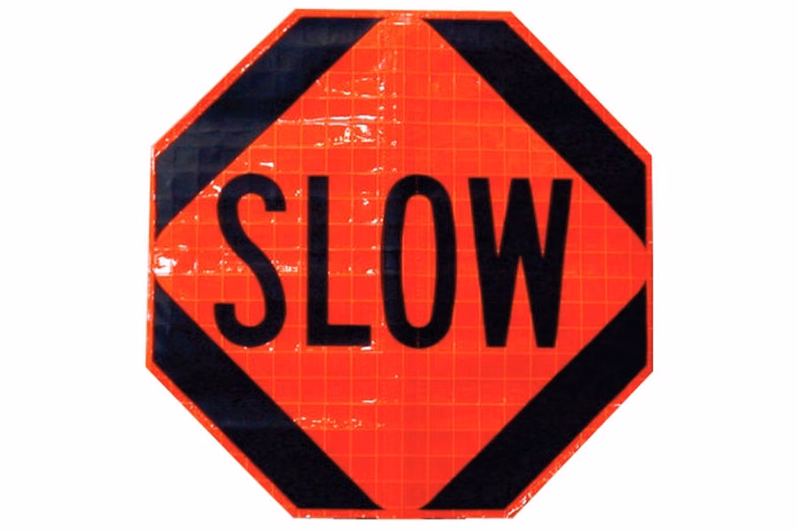 Dicke Safety Roll-up Stop/ Slow Paddle