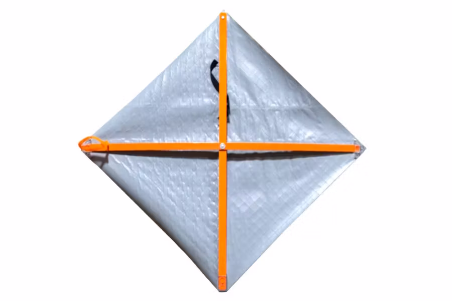 Sign and Safety Equipment 36" Orange "Left/Right Lane Closed Ahead" Roll-Up Sign