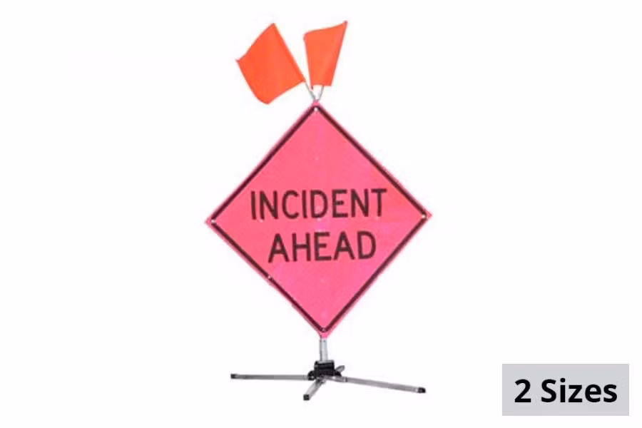 Dicke Safety Products DynaFlex "Incident Ahead" Sign System