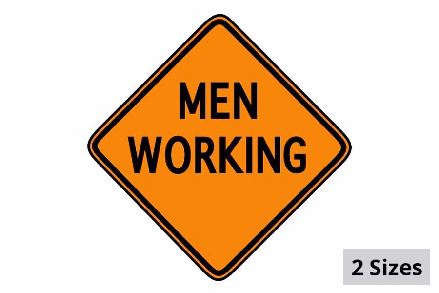5547-sign-and-safety-equipment-orange-quot-men-working-quot-roll-up-sign-1.jpg Sign and Safety Equipment Orange "Men Working" Roll-Up Sign