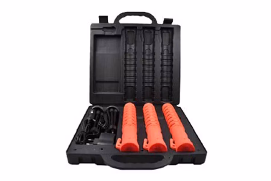 Race Sport 3-Piece LED Baton Flare Emergency Safety Kit