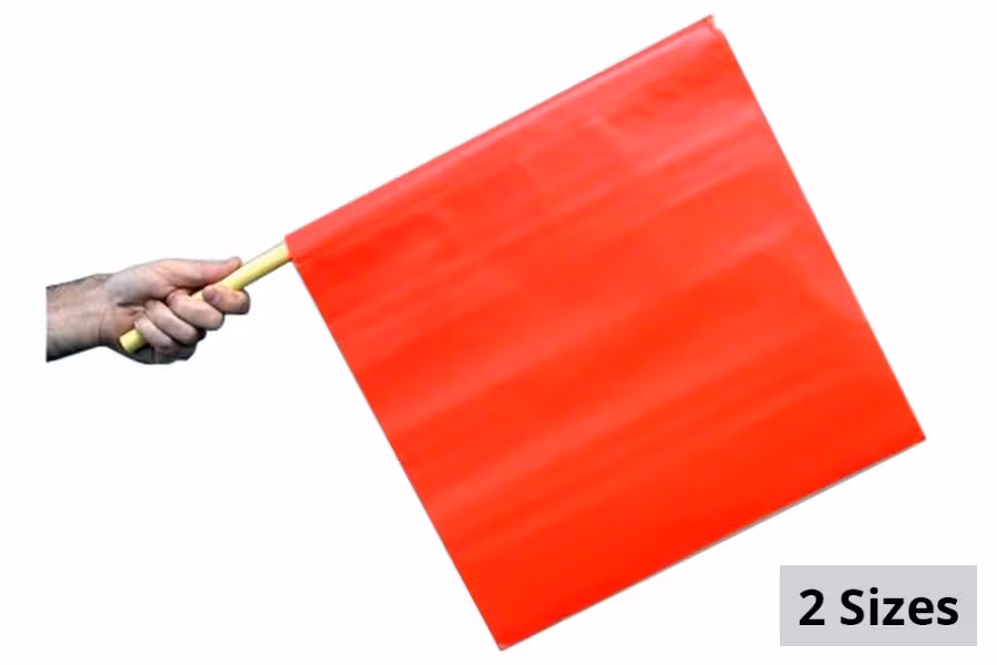 5581-dicke-safety-products-solid-vinyl-flag-w-wood-staff-1.jpg Dicke Safety Products Solid Vinyl Flag w/ Wood Staff
