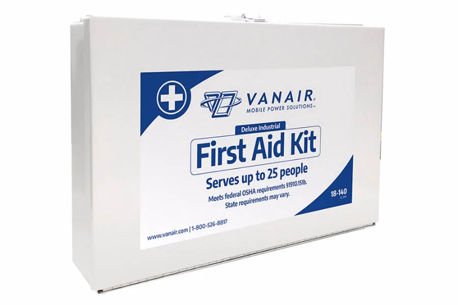 VanAir Deluxe Industrial 106-Piece First Aid Kit