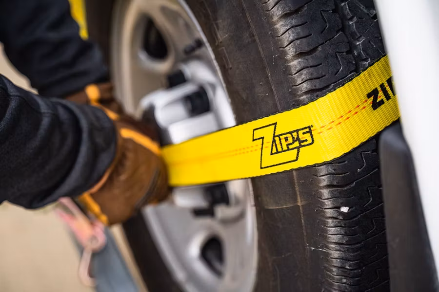Zip's Wheel Lift Tie-Down Strap with D-Ring