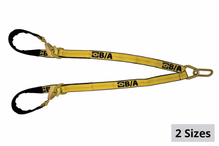 B/A Products Low Profile V-Strap Assembly with Twisted Snap Hook