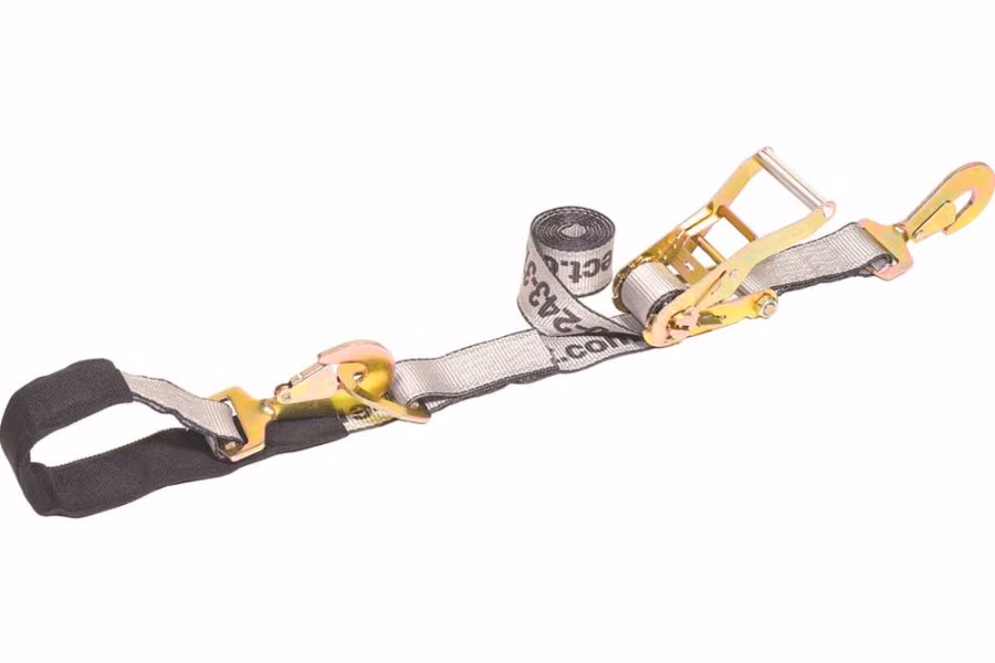AW Direct Twisted Snap Hook Axle/Tie-Down Combination Strap w/ Snap Hook End