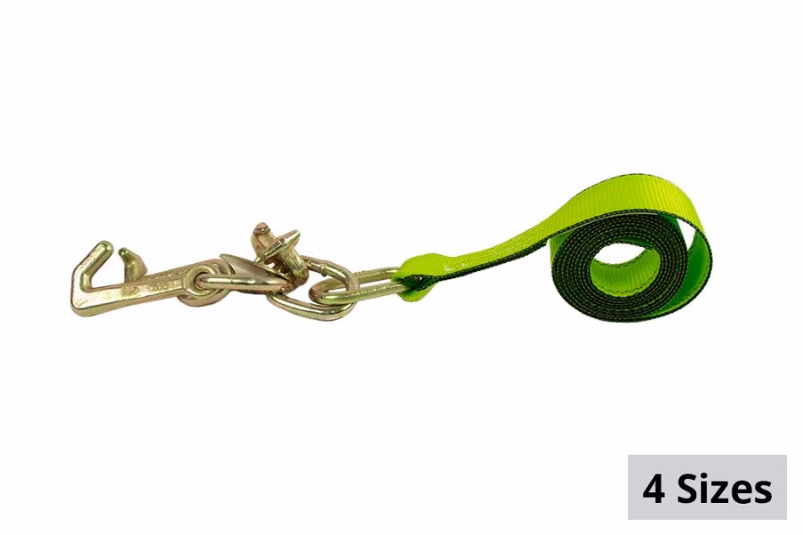 SafeAll Replacement Tie-Down Straps with Mini J, R, and T Hooks