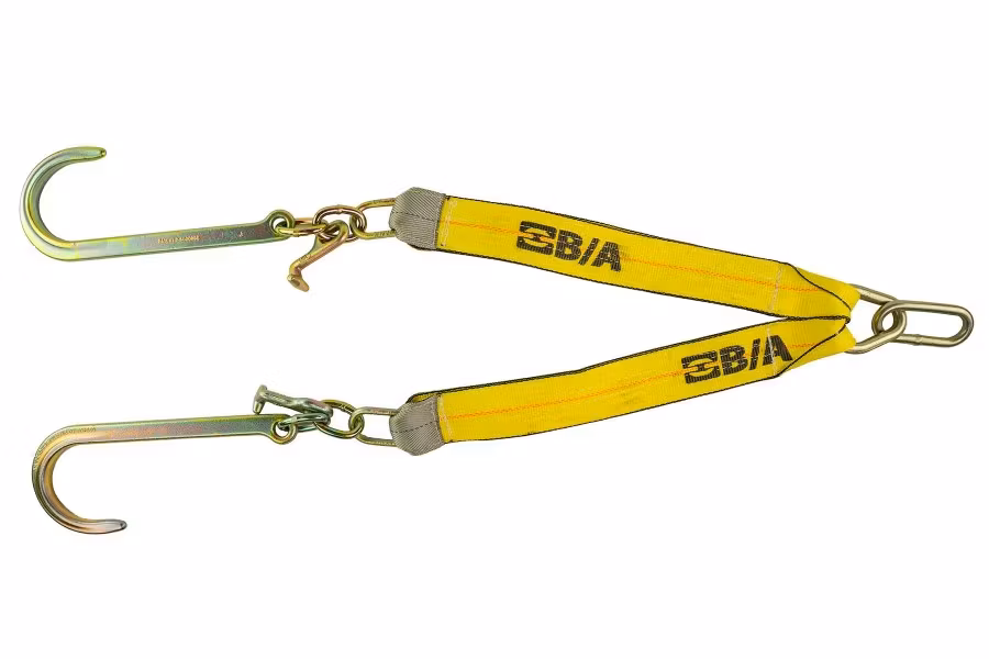 B/A Products Low Profile V-Strap Assembly with 15" J/T Hooks