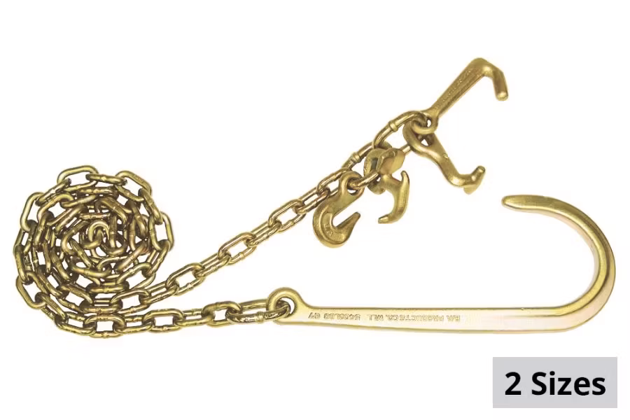 B/A Products J Chain 15" J Hook with Mini J, Grab, R and T Hooks