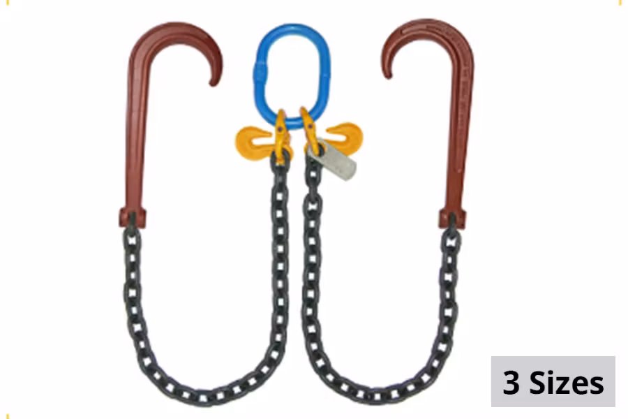 B/A Products Heavy Duty V-Chains with 15" J Hooks