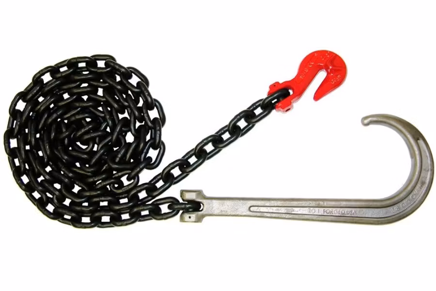 B/A Products G80 J-Chain Assembly w/ 15" J and Cradle Grab Hook