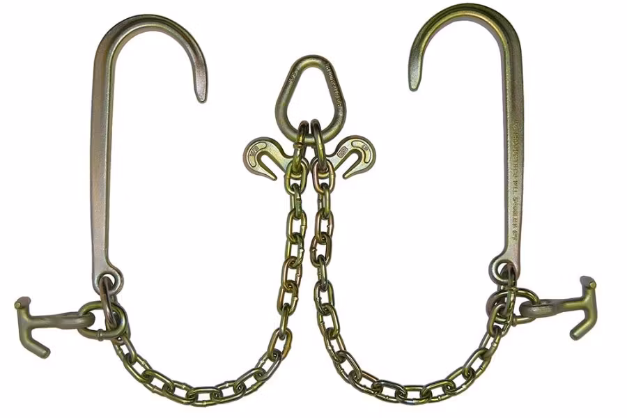 B/A V-Chain, Grade 70, 5/16" w/15" J and Hammerhead Hooks, 2'