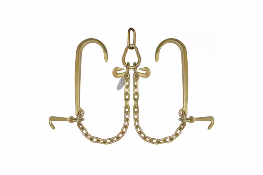 B/A Products Low Profile V-Chain w/15" J and Mini J-Hooks - 2'