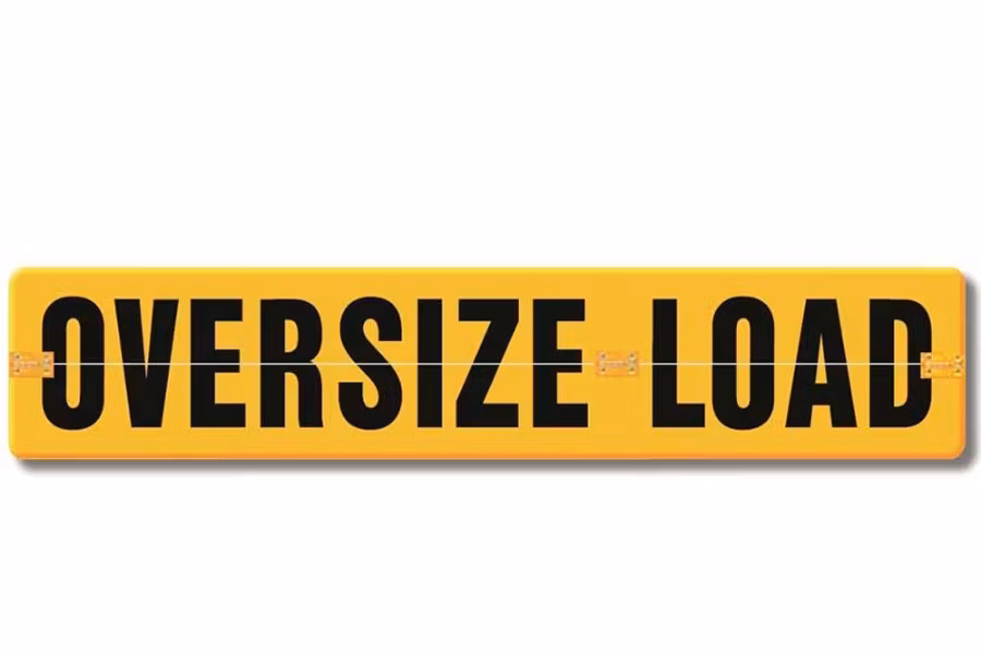 Eastern Metal Rigid Retroreflective Oversize Load Sign