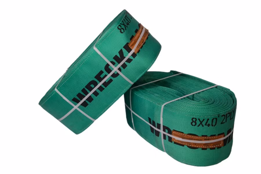 WreckMaster Ultra Heavy Duty 8" x 40' 2-Ply Uprighting Strap