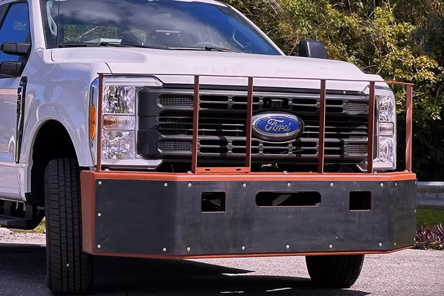 Pushbumper for Ford F-250/350 2x4 Superduty (2023+) with Std Full Sized