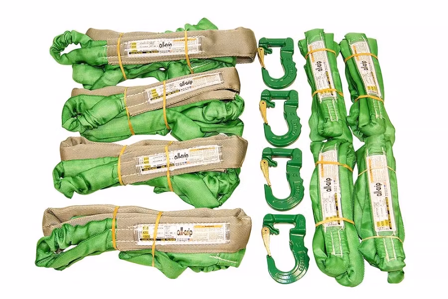 8600-all-grip-spreader-bar-sling-kit-4-round-slings-and-4-adjust-a-grips-1.jpg All-Grip Spreader Bar Sling Kit 4 Round Slings and 4 Adjust-A-Grips