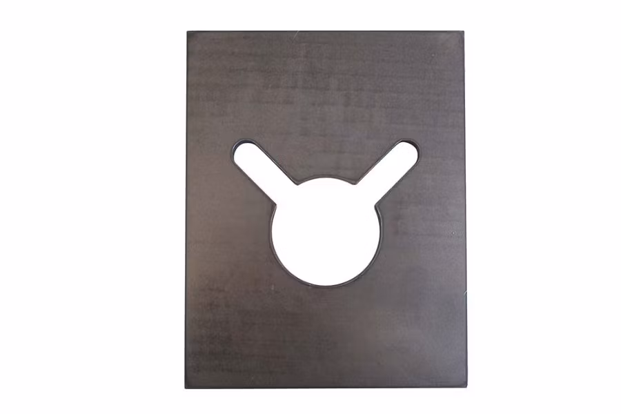 Miller Keyhole Plate Double Banjo Eye 3/8"