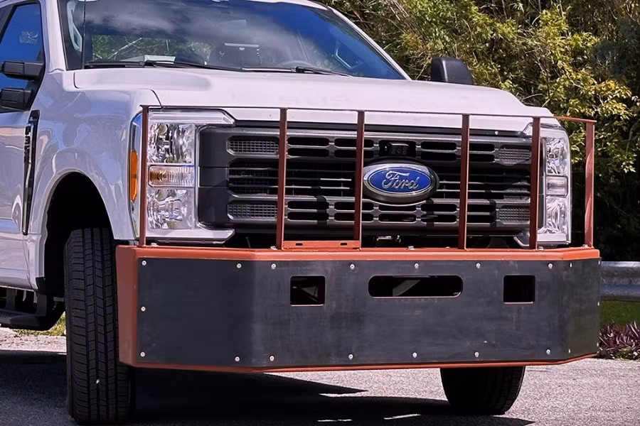 Diversified PushBumper Includes Heavy Duty 3/8" Full-Sized Grille Gaurd 2023 F450/F550/F600 Superduty Trucks for a 2023