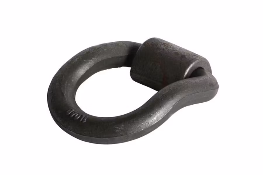Ancra 1" Forged Steel Bent Heavy-Duty D-Ring w/ Weld-On Clip