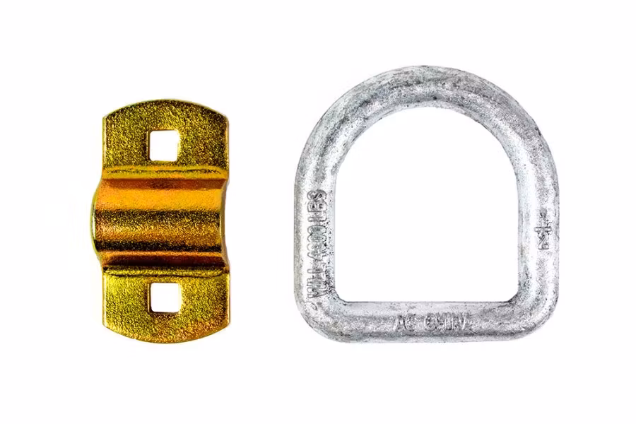 Ancra 1/2" Forged Steel Heavy-Duty D-Ring w/ Bolt-On Clip