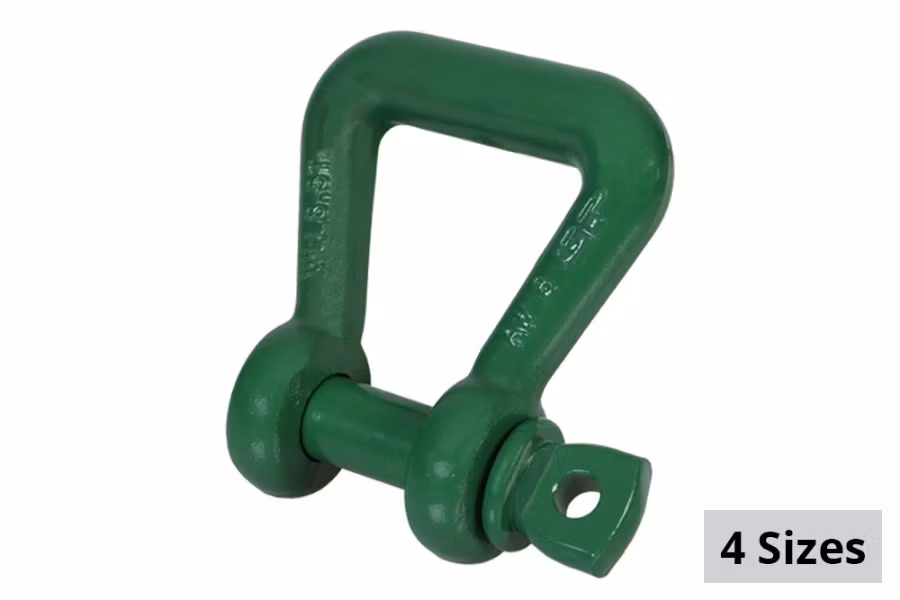 9826-green-pin-synthetic-web-sling-shackle-with-screw-collar-pin-1.jpg Green Pin Synthetic Web Sling Shackle with Screw Collar Pin