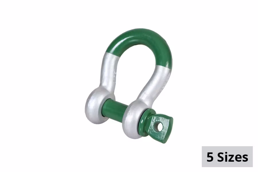 Green Pin Super Bow Shackle with Screw Pin
