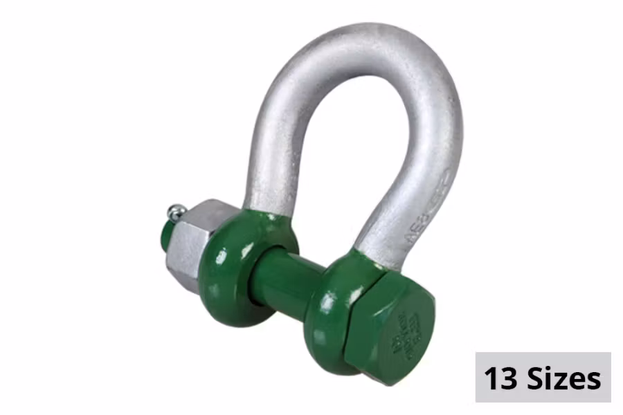 Green Pin Polar Bow Shackle with Safety Bolt