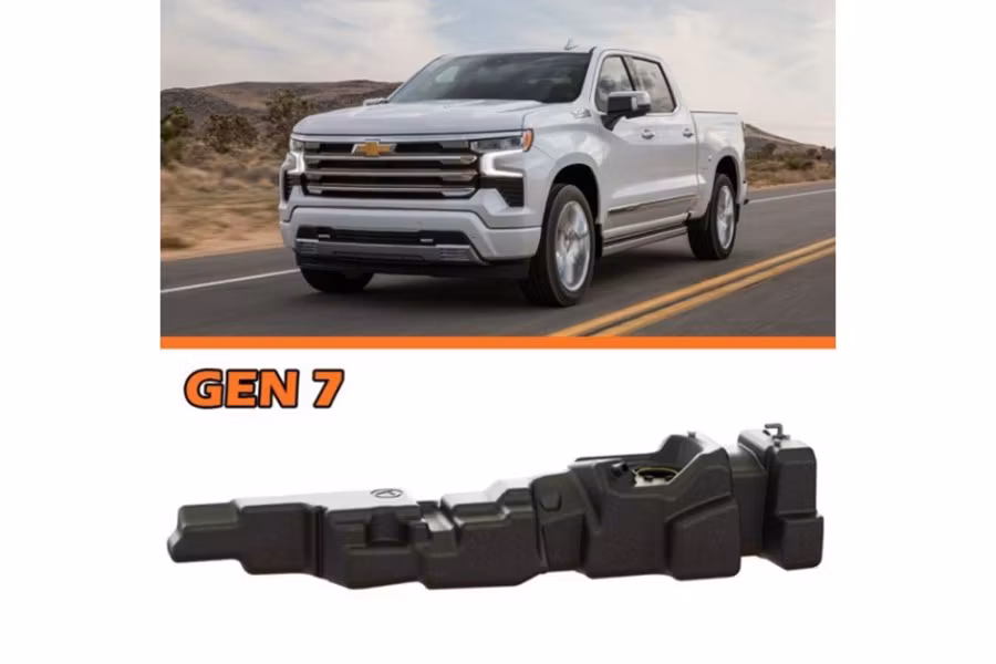 Titan Fuel Tanks 2019 to 2026 GM 1500 Crew Cab Short/STD Bed 3.0 Diesel 43 Gallon